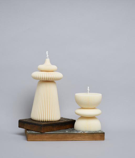 Baobab 2-tier - Soy Sculptured Pillar Candle