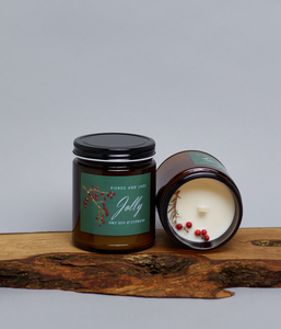 JOLLY Holiday Seasonal Candle - Gin & Cypress