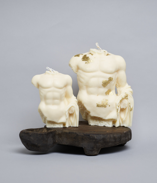 JEFFERY (small) - Soy Sculptured Pillar Candle