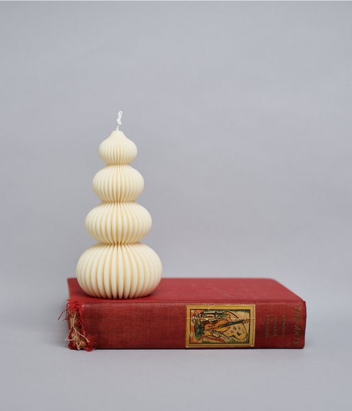 Topiary 4-tier fluted - Soy Sculptured Pillar Candle