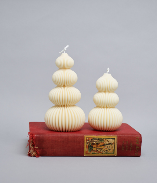 Topiary 4-tier fluted - Soy Sculptured Pillar Candle