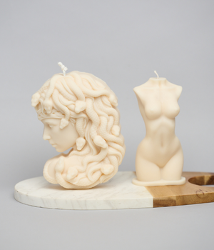 AMANDA (Medusa) - Soy Sculptured Pillar Candle
